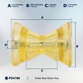 thumbnail image 6 of Trailer Bow Roller Poly, 4" Yellow - FO4788, 6 of 6