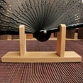 thumbnail image 5 of Folding Fan Display Stand Organizer Storage Rack Holder For Japanese Chinese Round Fans Wooden Design 3PCS, 5 of 7