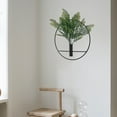 thumbnail image 4 of EGNMCR 1Pcs Wall Plant Decor Round Artificial Plants With Metal Round Hanging Hoop For Modern Home Decor wall hanging, 4 of 7