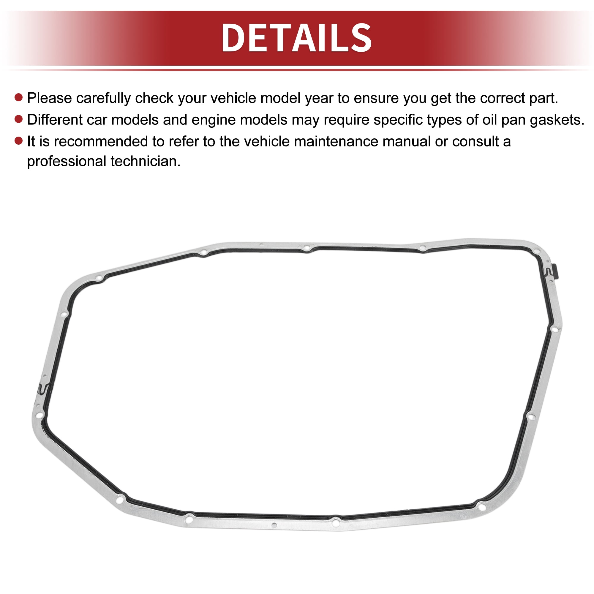 Unique Bargains Car Oil Pan Gasket Car Transmission Oil Pan Gasket Engine Oil Pan Gasket Seal No.09E321371A for Audi A4 2009-2012, for Audi A5 2008-2012 1 Pcs