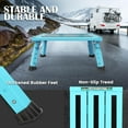 thumbnail image 3 of Large Platform RV Steps -Level Adjustable Height Aluminum Folding Step Stool Light Folding -skidding RV Step Supports Up to lb (), 3 of 8