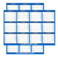 thumbnail image 2 of 2Pcs 2026 Wall Calendar Large Dry Erase Calendar for Wall Erasable Laminated 12 Month Wall Planner Yearly Annual Calendar Reversible Horizontal/Vertical Office Classroom Home, 2 of 7