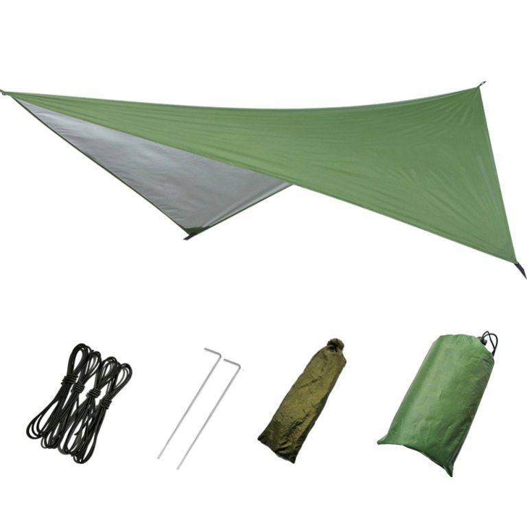 Feiona Outdoor Camping Garden Sun Awning Canopy Hammock Awning Sun Shelter  Beach Rain Fly Tarp Waterproof Tent 