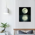 thumbnail image 4 of RUIYC Canvas Wall Art Prints Moon Pictures Printed on Canvas Black and White Wall Stretched Artwork for Home Office Decorations, 4 of 5