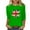 Green, variant on Womens Great Britain Uk Flag T-Shirts Casual 3/4 Sleeve T-Shirt Patriotic Basic Graphic Tees Blouse Round Neck Pullover Tops White