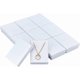 thumbnail image 1 of 60 cajas de cartón blancas para joyería, 9 x 6 x 2,8 cm (3,54" x 2,36" x 1,1"), rectangulares, de cartón kraft, ideales para regalos o para guardar collares., 1 of 6