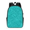 thumbnail image 2 of YFYANG 17" Laptop Backpack, Vintage Green Geometric Pattern Fashion Travel Work Backpack with USB and Headphone Cable Interface for Men and Women, 2 of 8