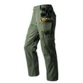 thumbnail image 2 of Fewfanhot Pants for Men Tactical Pants for Men Waterproof Ripstop Work Pants Thermal Cargo Pants with Multi Pockets, 2 of 5