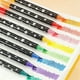 thumbnail image 5 of Rotuladores de purpurina Pack de 24 Tintas nacaradas de dos colores con punta doble Fluorescente de alta luminosidad y sin sangrado Multicolor Set de 48 tonos para tarjetas de scrapbooking de arte, 5 of 6