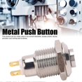 thumbnail image 3 of Momentary Push Button Inching Start Switch On Off Waterproof Metal High Round Head 10mm 3V, 3 of 4