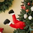 thumbnail image 3 of Monstrate Patas de Papá Noel, decoración de árbol de Navidad, decoración de felpa, elfo de Navidad, muslo falso, familia, Navidad, Año Nuevo Kits de decoración para fiestas, 3 of 6