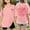 Pink, variant on Outdoor Girls Tops and Tees Age 3-14 Comfortable Short Sleeve Round Neck Sportswear for Summer Activities Stylish Casual Wear for Kids