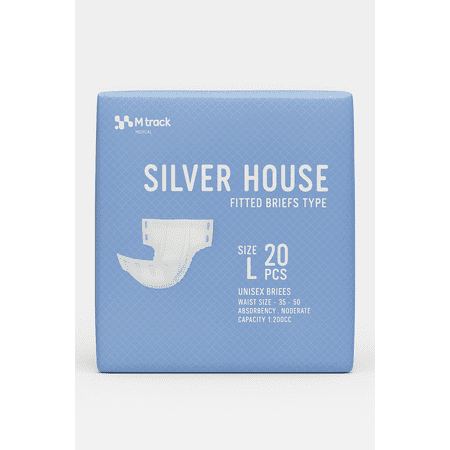 Silver House Adult Diaper 20PCS– High Absorbency Large-Made In Korea
