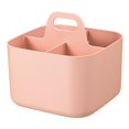 thumbnail image 1 of Stackable Multipurpose Basket Organizer with Handle - Perfect for Home & Office Pink, 1 of 9