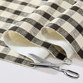 thumbnail image 4 of Elrene Home Fashions Gingham Check 3-Yard Cut-to-fit Vinyl Tablecloth/Table Protector, Black, 54" x 108", 4 of 5