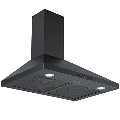 Capot Mural Convertible 30 Pouces 440 CFM en Noir Mat