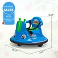 thumbnail image 3 of TOBBI-TOYS 12V Kids Bumper Car Battery Powered Ride on with Remote Control LED Lights, 360 Spin Music for 3-8 Year Old Boys Girls, 3 of 8