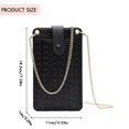 thumbnail image 3 of Bolso de tarjeta de mujer Cadena de moda de PU de gran capacidad para Bolso de compras de viaje de oficina, 3 of 6