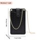 thumbnail image 3 of Bolso de tarjeta de mujer Cadena de moda de PU de gran capacidad para Bolso de compras de viaje de oficina, 3 of 6