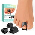 thumbnail image 1 of Welnove Corrector de dedo en martillo – Paquete de 6 férulas para dedos – Alisadores de dedos de gel suave – Realinear dedos de los pies doblados y torcidos en martillo – Corrector de dedos para hombr, 1 of 5