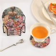 thumbnail image 5 of WOBOGO Beautiful Colorful Dress Coil Coasters Set of 6 Minimalist Cotton Woven 3.94 inch Non-Slip Insulated and Absorbent Home Accessories., 5 of 7