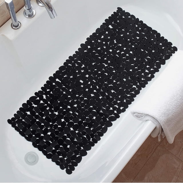 Alfombrilla para bañera LIUYMXG antideslizante 35x16 pulgadas negro