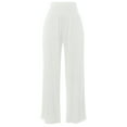 thumbnail image 5 of Coduop Women Casual Palazzo Pants High Waist Wide Leg Lounge Trousers Loose Flowy Beach Yoga Pants, 5 of 7