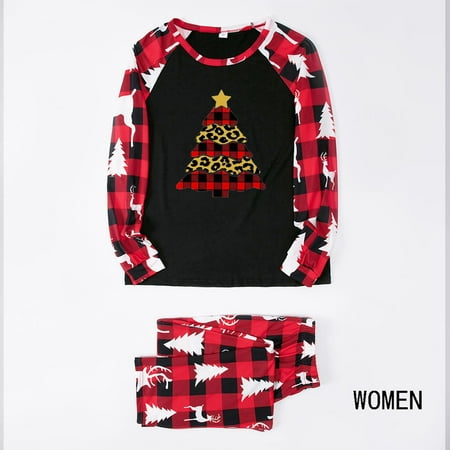 

Matching Family Christmas Pajamas Set Christmas Pjs For Family Set Top And Long Pants Sleepwear Sets womens christmas pajamas