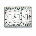 thumbnail image 2 of 25 Switch Plate White Porcelain Ivy Triple Toggle Switch | Renovator's Supply, 2 of 4