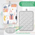 thumbnail image 4 of Vivid Christmas Gifts Set of 2 Heat-Resistant Quilted Pads, Silver Polyester, 7" x 9.8", 4 of 7