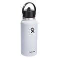 thumbnail image 2 of Hydro Flask 32 OZ Wide Flex Straw Cap White, Dishwasher Safe, Leakproof, 2 of 7