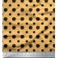 thumbnail image 1 of Soimoi Orange Heavy Canvas Fabric Dots Dots Printed Craft Fabric by the Yard 58 Inch Wide, 1 of 3