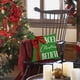 thumbnail image 5 of Christmas Pillow Cover Snowflake Letter Bow Throw Pillow Cover Home Pillowcase Size 17.7 X17.7 Inches, 5 of 6