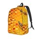 thumbnail image 1 of Fotbe Bees on Hive Honeycomb Mochila de Lona con Estampado, Mochila Duradera, Mochila Versátil de Alta Calidad, Mochila Compacta Vintage-Small, 1 of 5