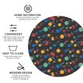 thumbnail image 3 of Honeii Vintage Records print Leather Coaster Set of 4, ideal for safeguarding your furniture from drinks spills and effortless cleanup-Round Shape, 3 of 6
