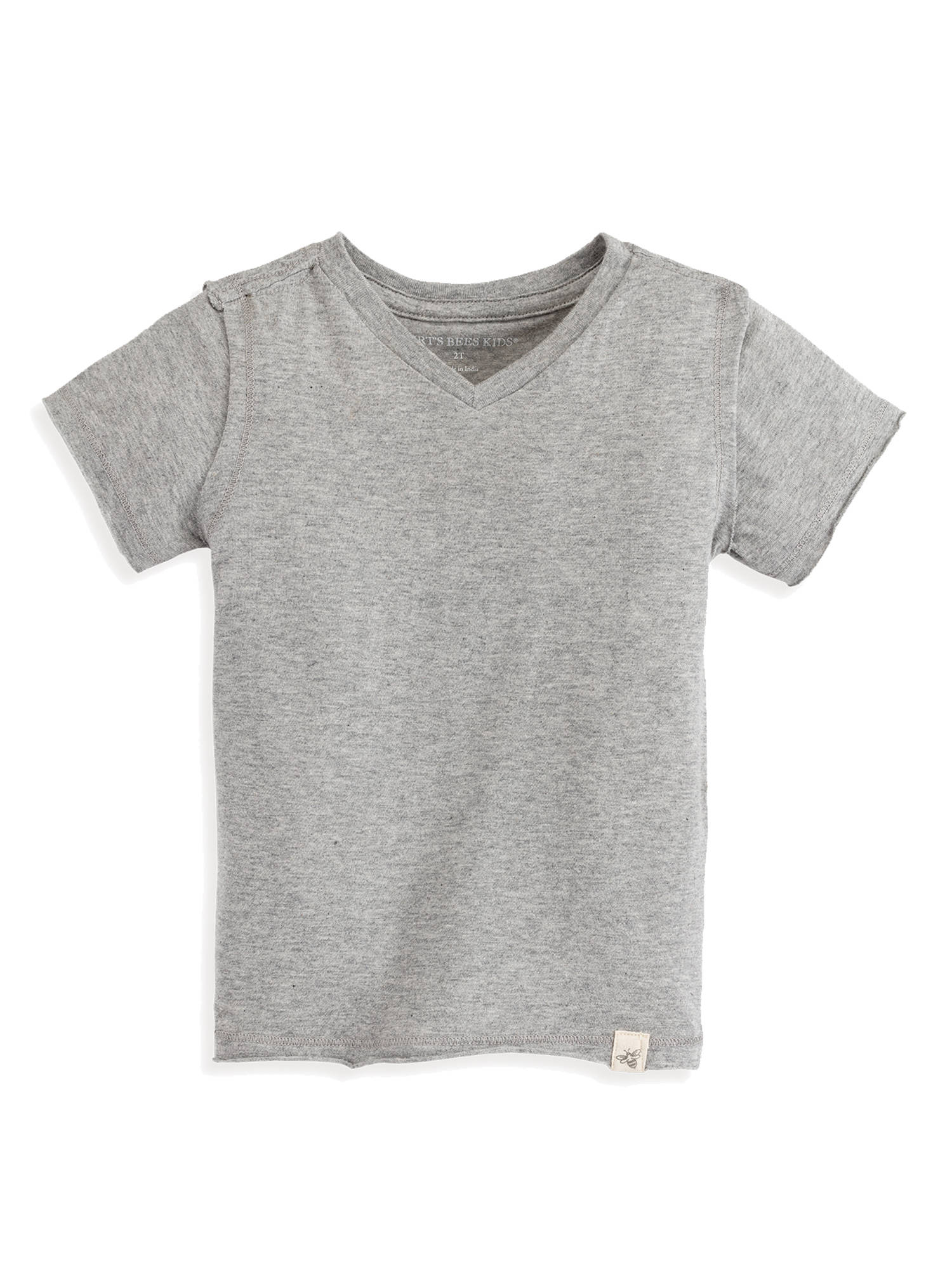 Burt's Bees Baby and Toddler Boys Solid V-Neck Organic Tees, 3-Pack