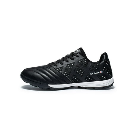 

Wazshop Kids Sneakers Ground Football Shoes Lace Up Soccer Cleats Lightweight Floral Training Shoe Women Men Trainers Rubber Sole Comfort Black 1Y