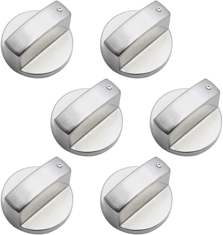 FOR WHIRLPOOL Chrome Oven Knob Silver Gas Hob Cooker Universal Switch Knobs 