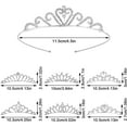 thumbnail image 2 of 6 Pack Girls Princess Tiara, Rhinestone Kids Crown, Kids Crystal Princess Headband Ladies Girls Wedding Prom Birthday Party, 2 of 5