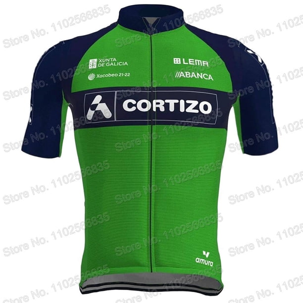 Maillot del Equipo de ciclismo para hombre, camiseta de manga corta y pantalones cortos con pechera, color verde, España, 2023 qiuyongming unisex