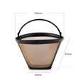 thumbnail image 5 of Reusable Coffee Filter, 2pcs Permanent Coffee Machine Filter for Manual Coffee Making, Paperless Drip Coffee with Removable Holder, 5 of 5