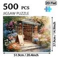 thumbnail image 3 of 500 pieces of "Retro Bookstore" paper jigsaw puzzles, DIY home decorations, designed for birthdays, Halloween, Thanksgiving, Easter and other occasions for family fun puzzles, 3 of 9