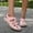 Pink, variant on Women's Summer Closed Toe Sandals,Comfort Woven Boho Non- Orthopedic Ankle Strap Beach Shoes, Comfortable Hollow Out Sandal with Arch Support