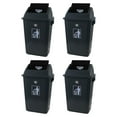 thumbnail image 7 of 15 Gallon Large Plastic Kitchen Trash Can with Swing Lid, 4 Pack Tall Kitchen Garbage Bin with Swing Top, Gray, 7 of 7