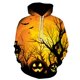 thumbnail image 1 of Sudadera con capucha de cabeza de calabaza para hombre, suéter de invierno para interiores y exteriores, con estampado Digital 3D de moda, talla grande, para Halloween, 1 of 4