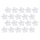 thumbnail image 2 of Flores hechas a mano, 200 piezas de flores hechas a mano, flores de tela blanca, flores artificiales para manualidades, durabilidad extendida Jadeshay A, 2 of 8