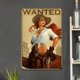 thumbnail image 3 of Placa Metal Vintage Vaquera Pintura Hierro Rectangular Arte Pared Del 30x40cm, 3 of 9
