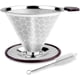 thumbnail image 1 of Filtro de café permanente de acero inoxidable, filtro de café sin papel para hacer café manual, gotero de café reutilizable con doble malla y mango de silicona, 1 of 7