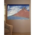 thumbnail image 2 of Wallhogs Hokusai Fine Weather with South Wind (1831) Poster Wall Mural, 2 of 2