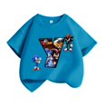 thumbnail image 3 of Nuevas camisetas de Sonics para niños, camisetas de algodón con letras impresas de Anime de la A a la Z, ropa de moda para niños y niñas, camisetas de verano, regalo de cumpleaños, 3 of 5